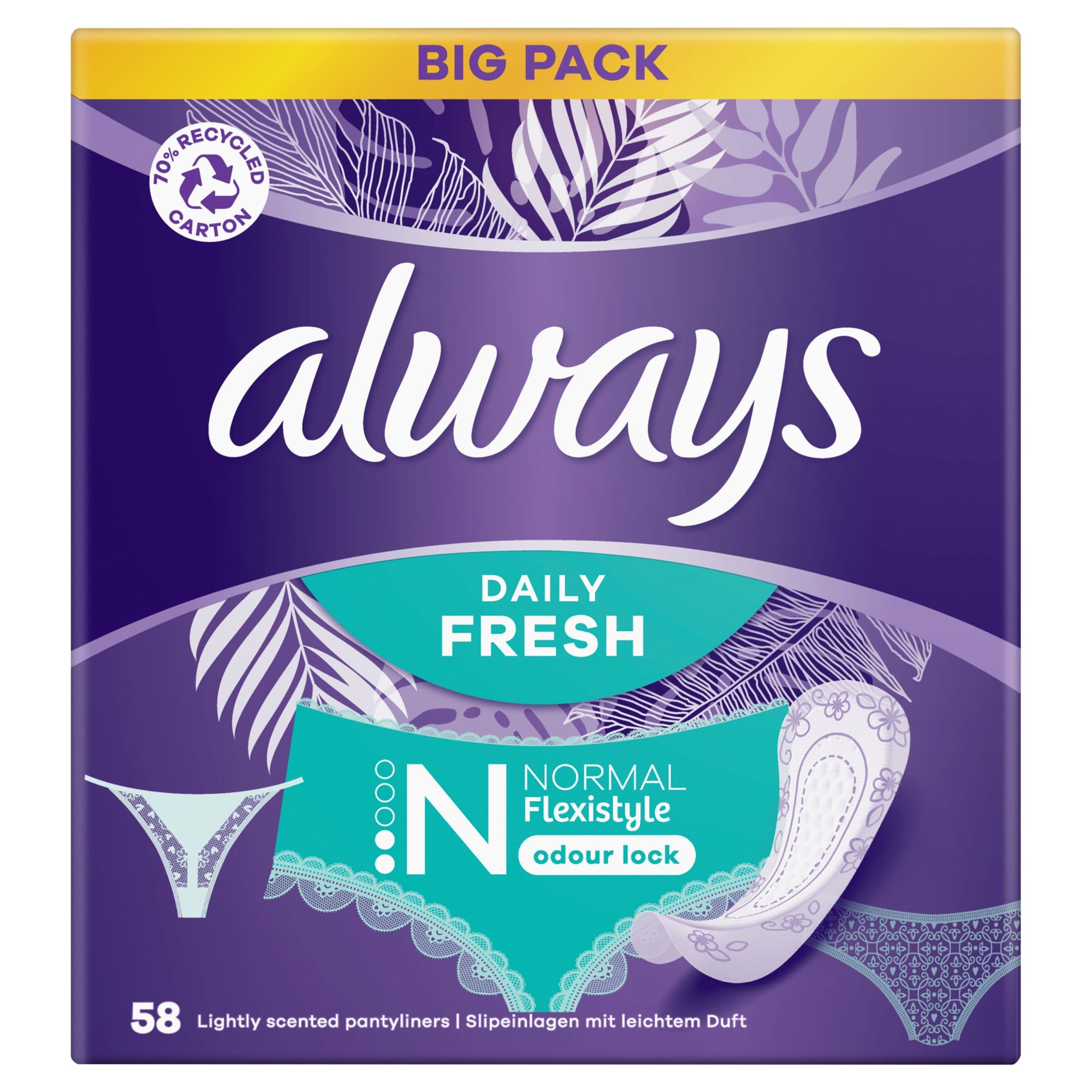 Always liners Fresh&Protect 58ks