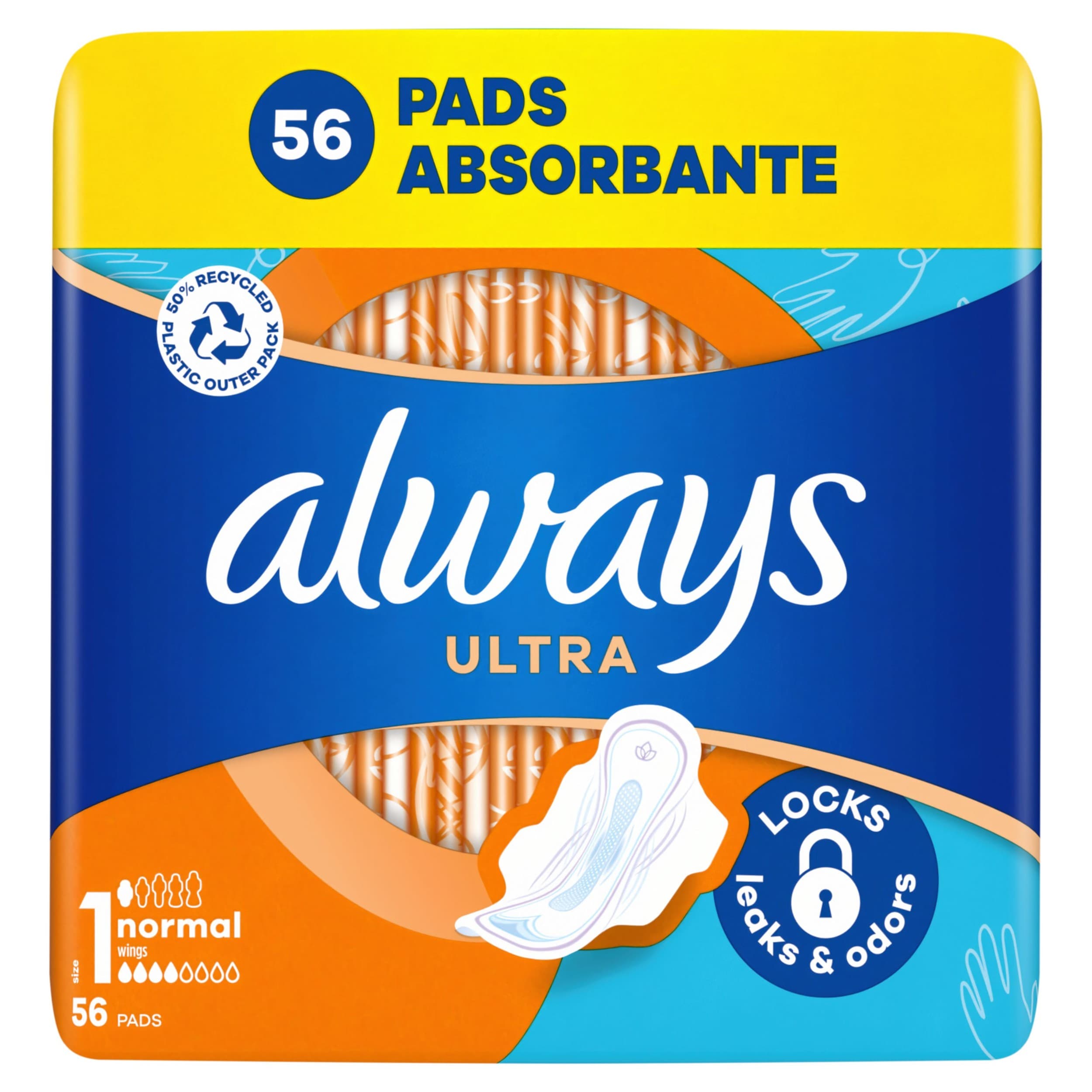 Always Ultra Vložky Normální křídlo 56ks