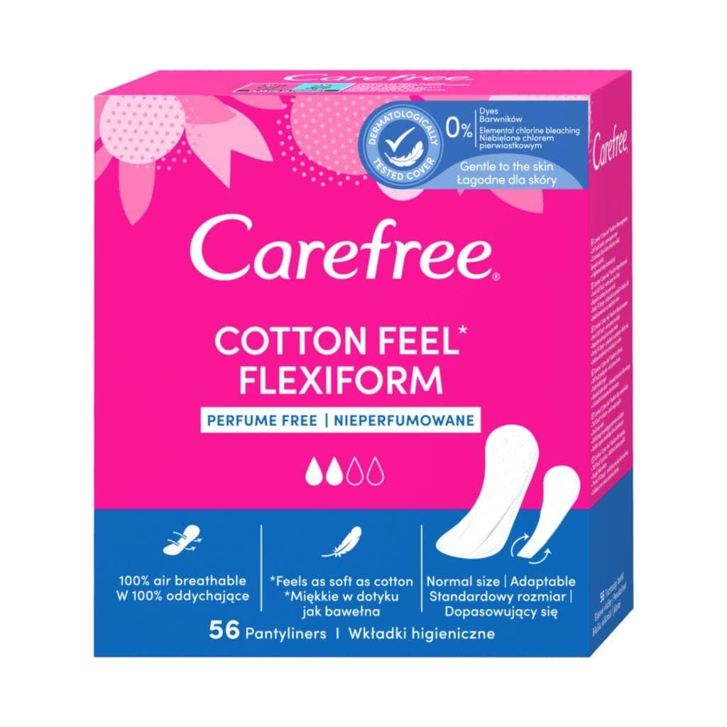 Slipové vložky Carefree® Cotton Feel* Normal Flexiform