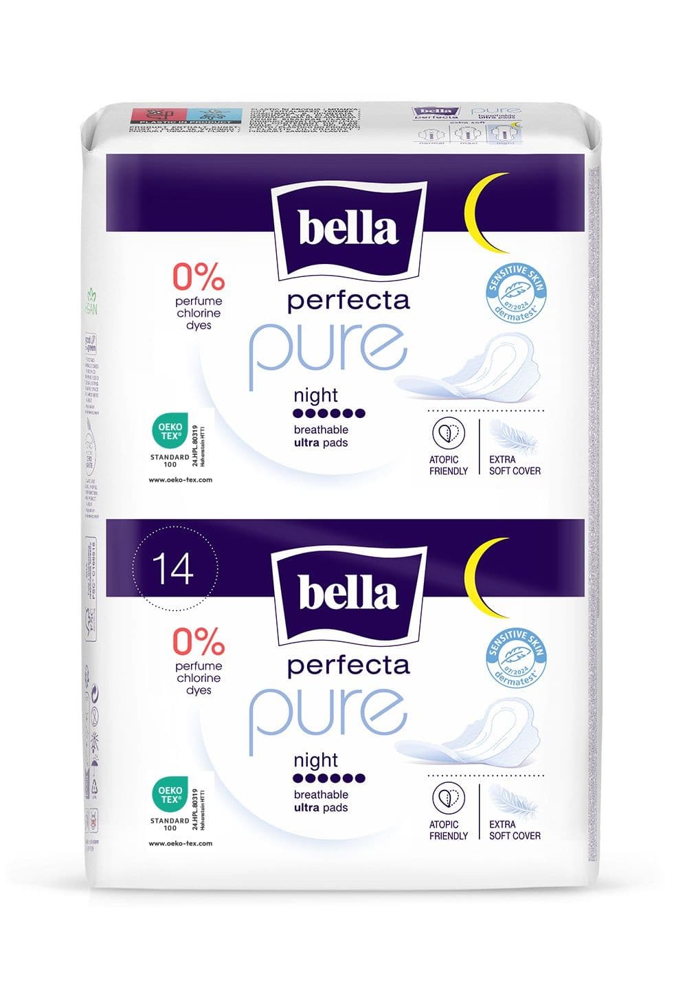 Bella Perfecta Pure Night ultratenké noční menstruační vložky 14 ks