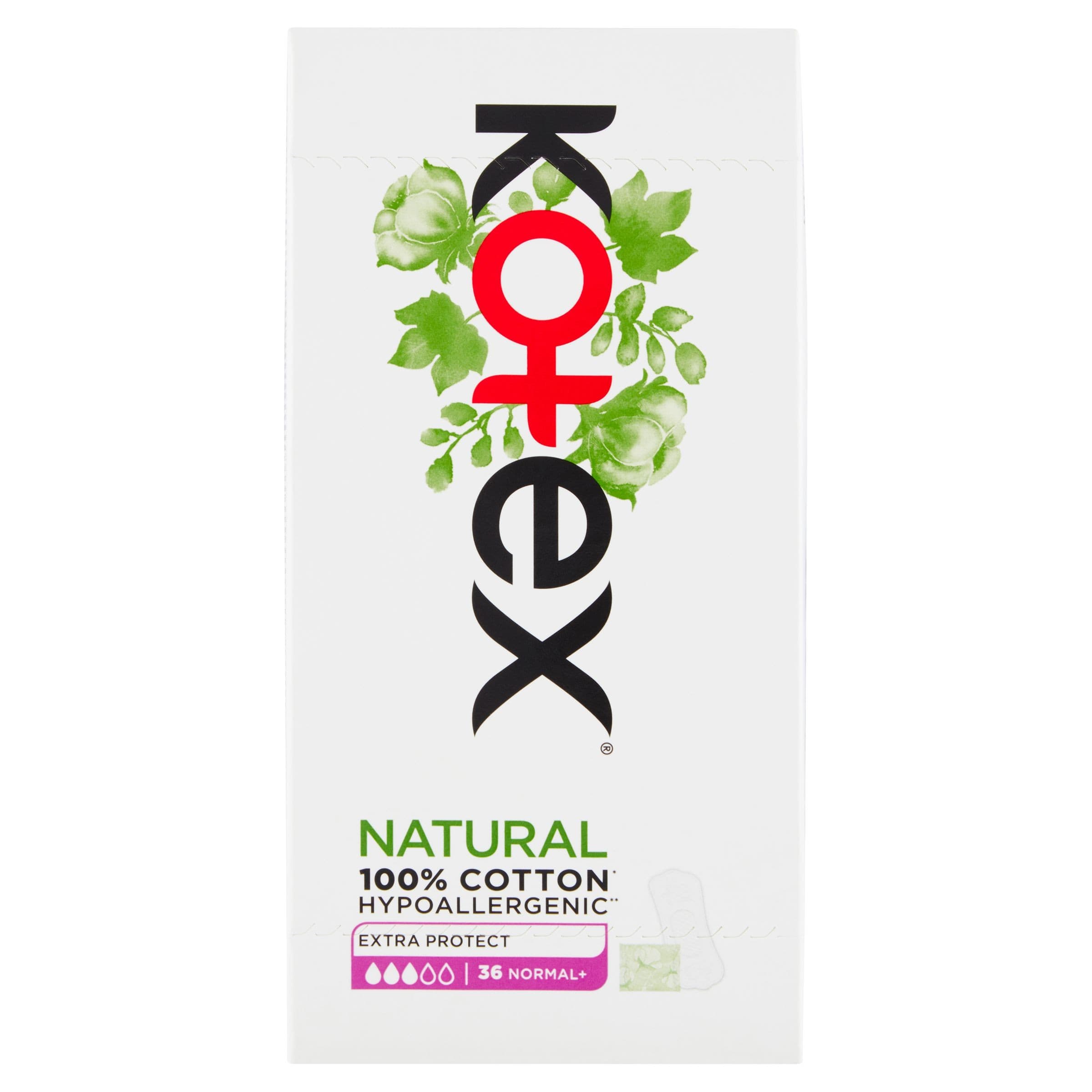 Kotex® Liners Natural Normal Plus 36