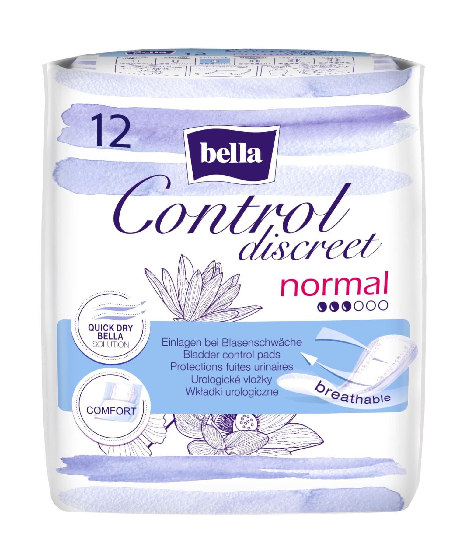 Bella Control Discreet Normal urologické vložky 12 ks