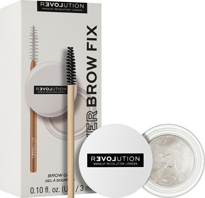 Revolution Relove Power Brow Fix Clear fixační gel na obočí