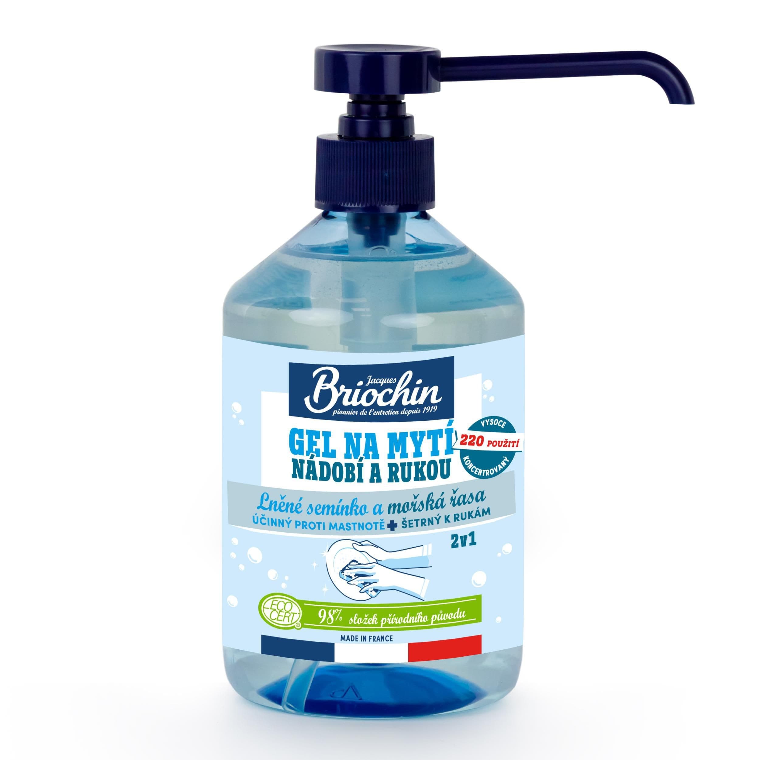 Briochin Gel na mytí nádobí i rukou 2v1 moře 500ml