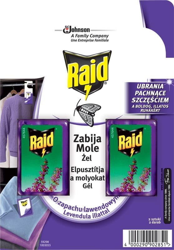 Raid Proti molům gel levandule 2x3 g