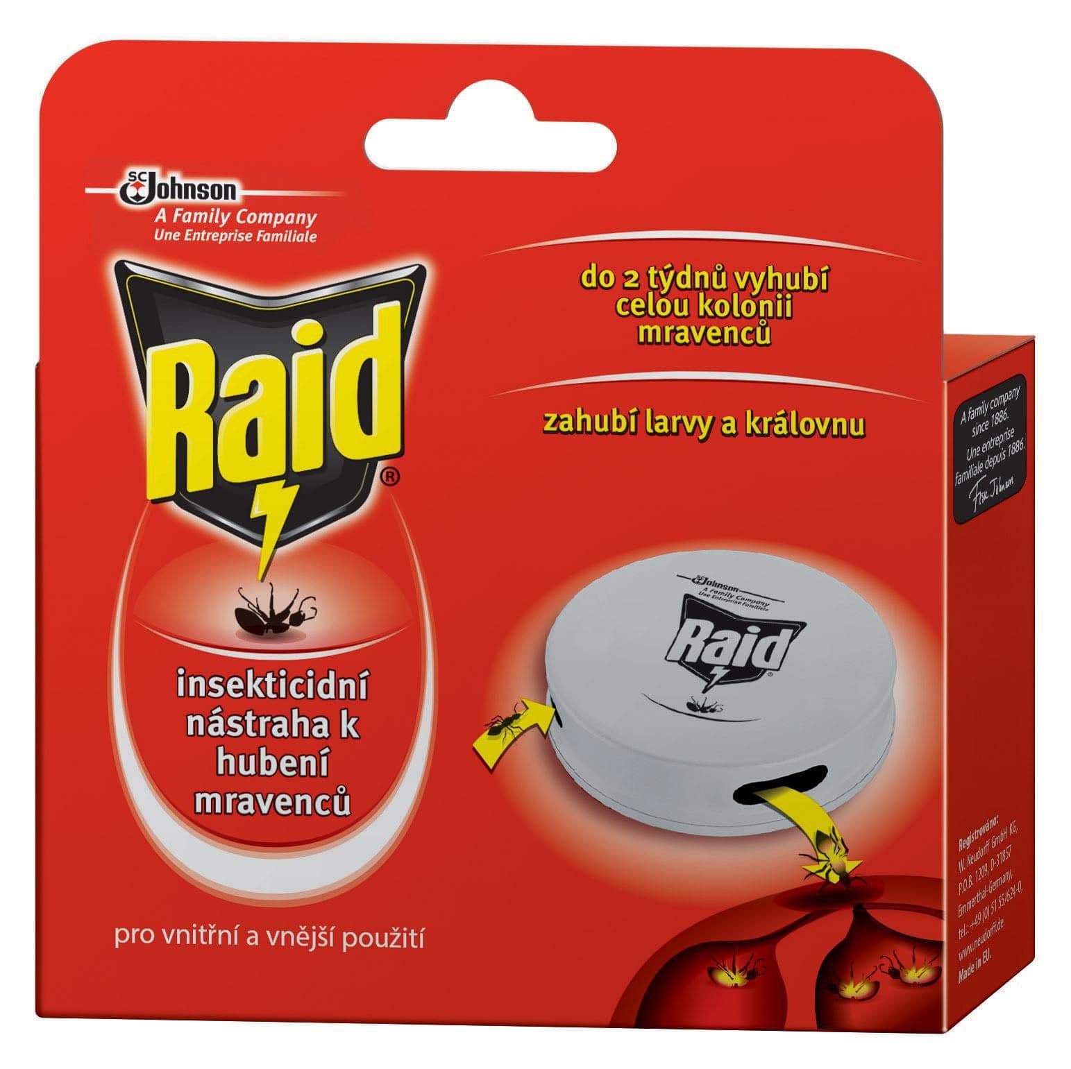 Raid Insekticidní nástraha k hubení mravenců 1 nástraha 10 ml