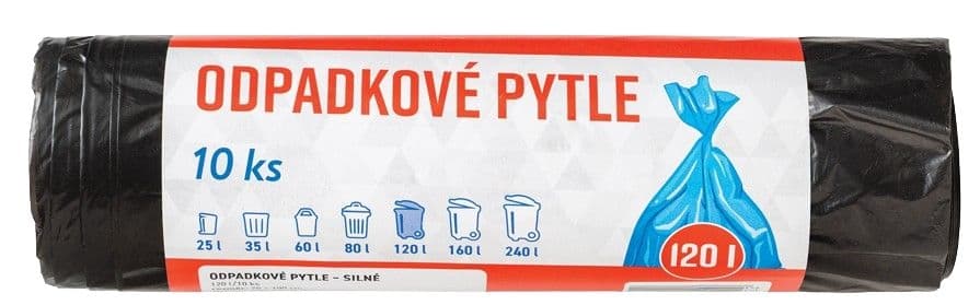 Váš Výběr Sáčky do odpadkových košů černé 120l x 10ks
