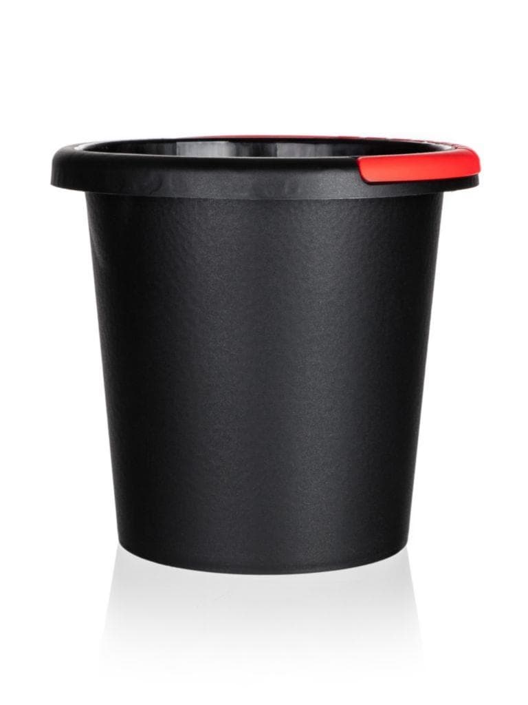 Kbelík plastový 10l,černý barevné ucho