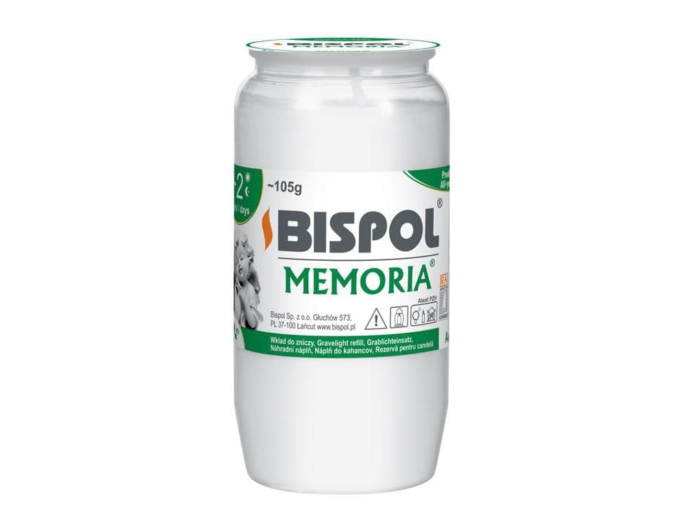 Náplň do hřbitovní lampy MEMORIA olejová 105g d5x10cm