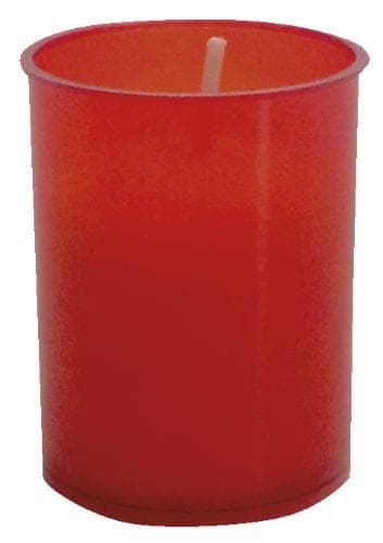 Svíčka hřbitovní Madona 9h. červené lisované 10x30g