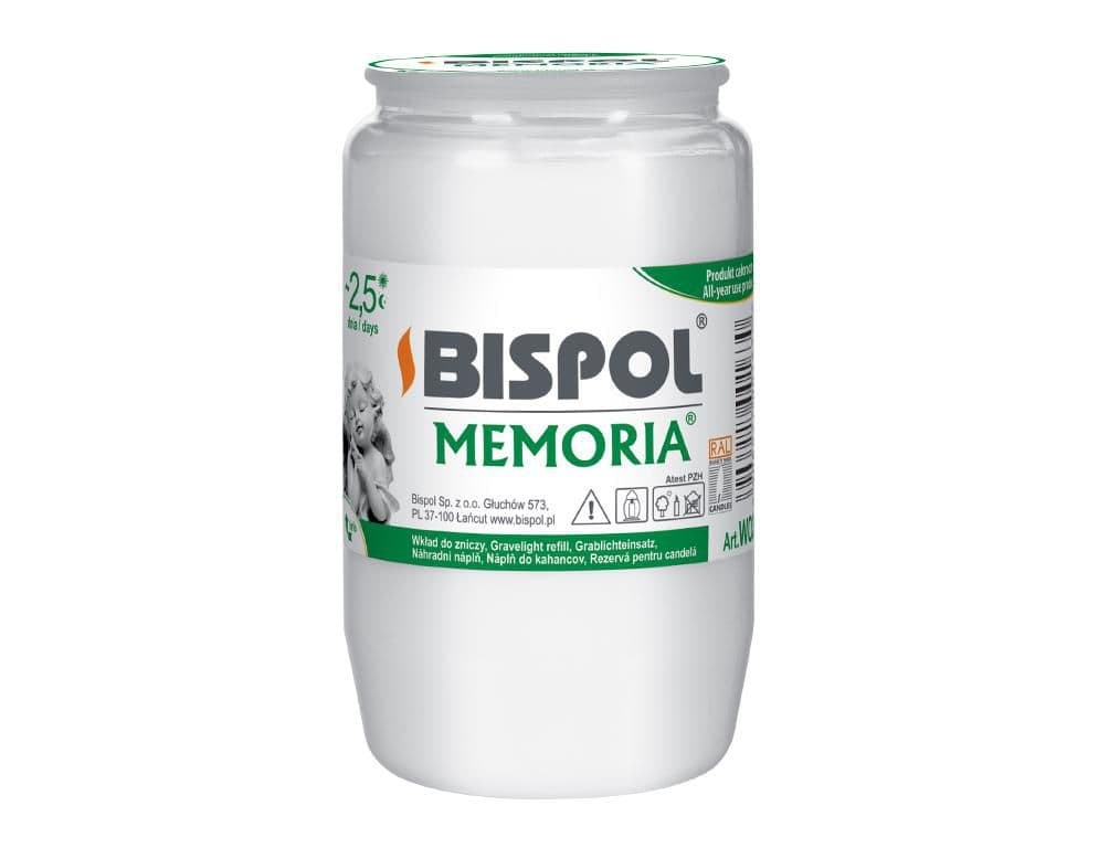 Náplň do hřbitovní lampy MEMORIA olejová 155g d5,5x10cm