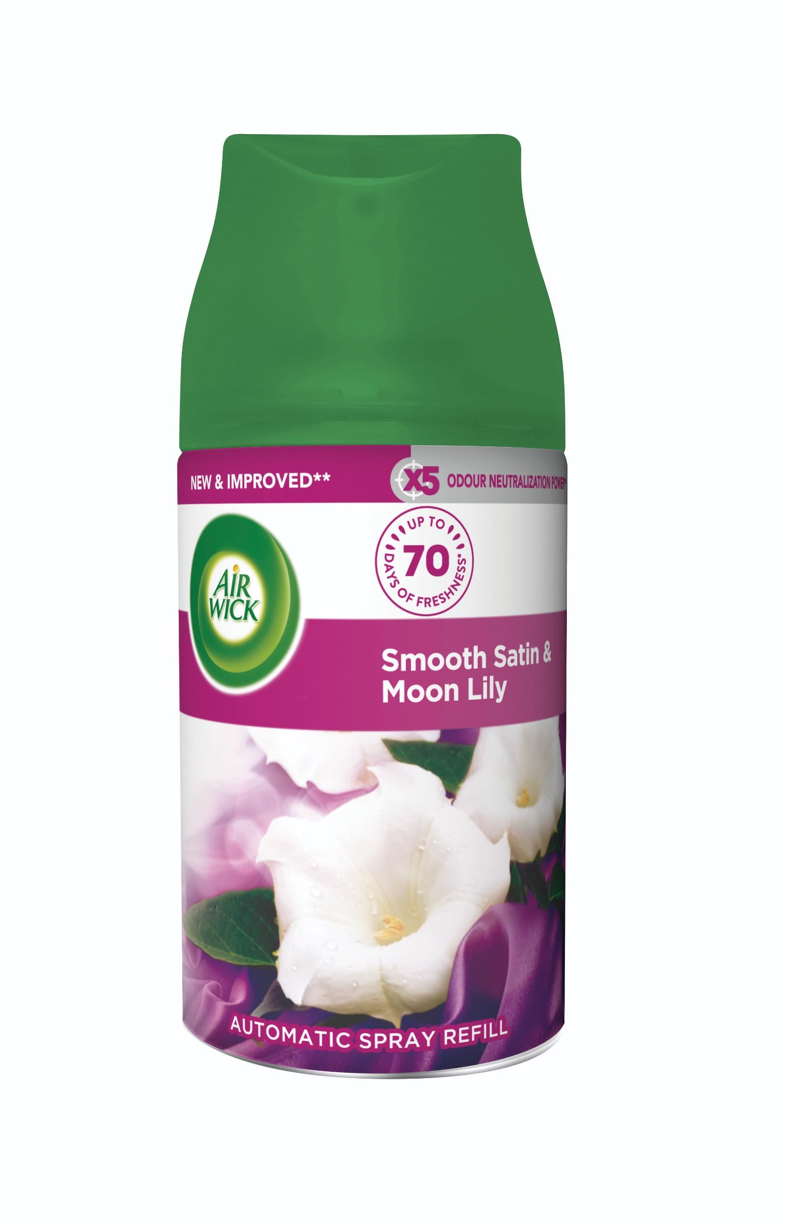 Air Wick Freshmatic Max Náplň do osvěžovače vzduchu jemný satén a měsíční lilie 250 ml