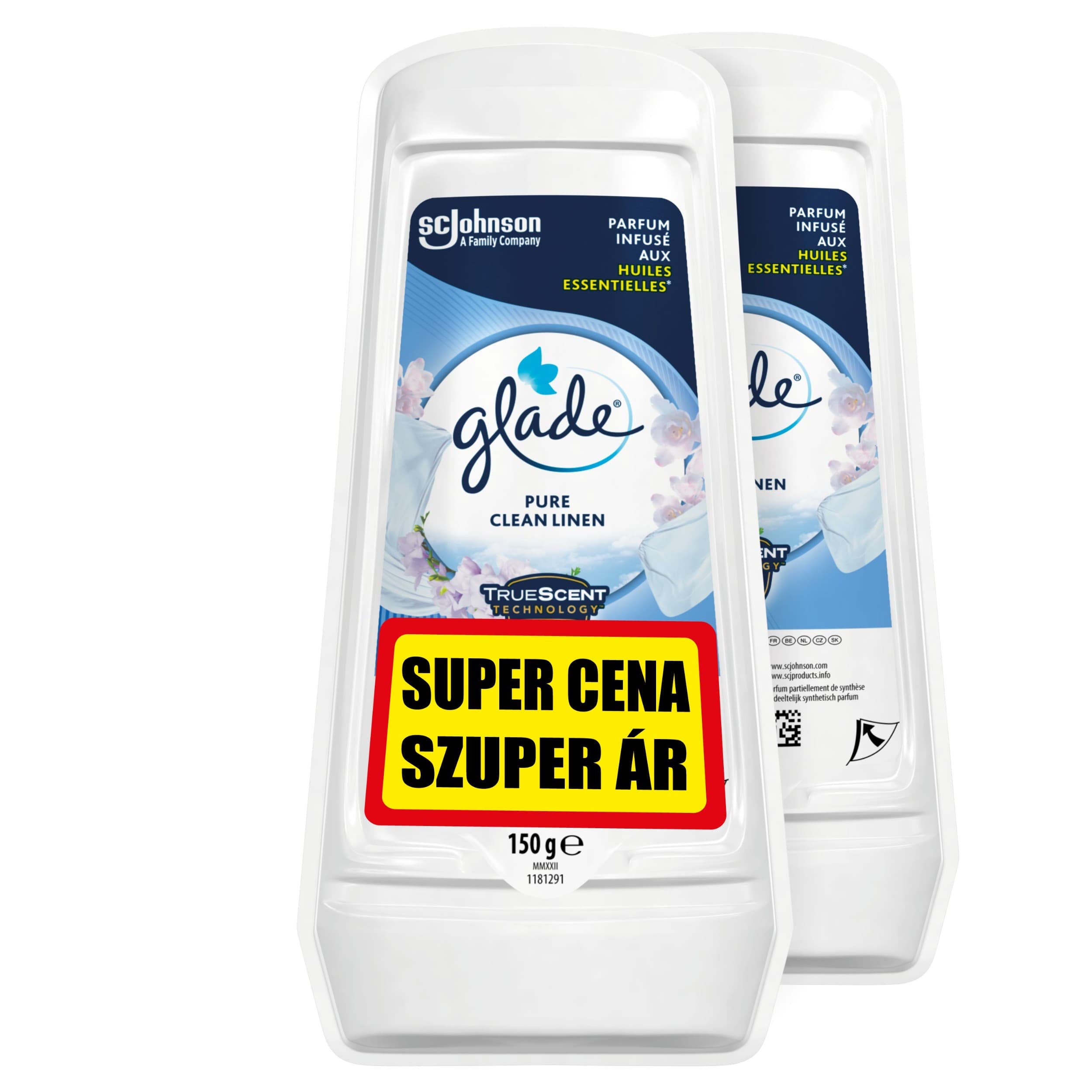 Glade Gel Vůně čistoty duopack 2x150 ml
