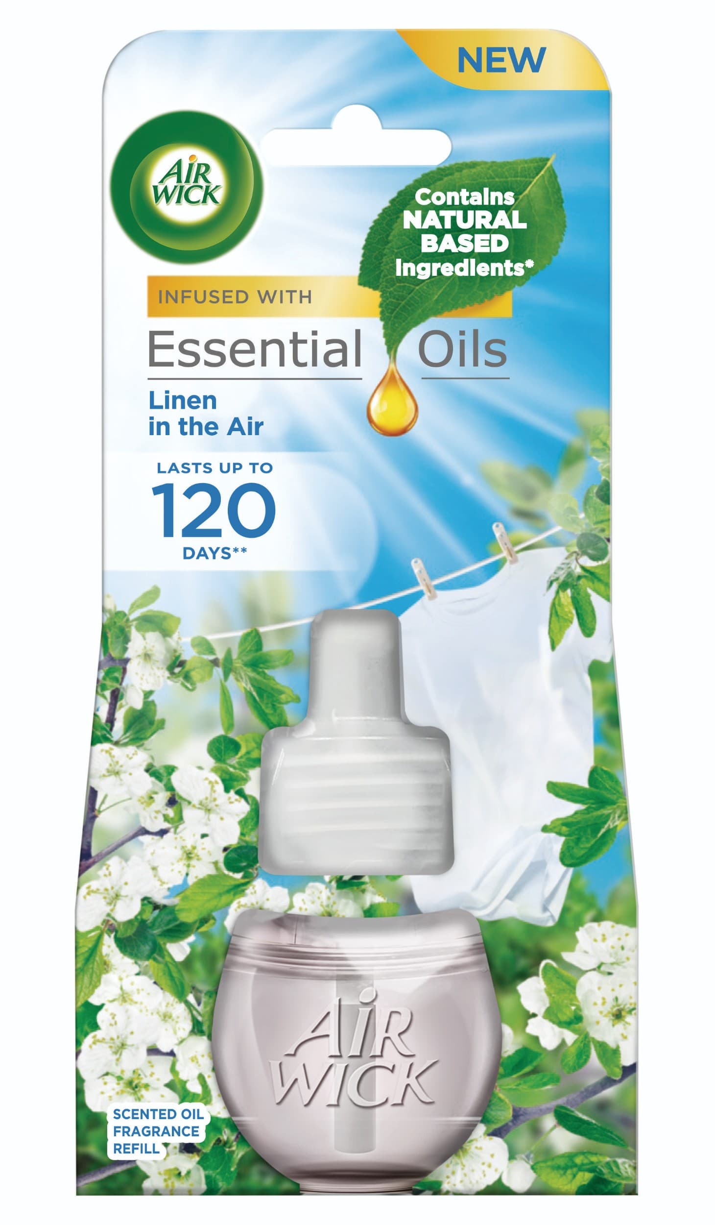 Air Wick tekutá náplň do elektrického přístroje - Prádlo ve vánku 19 ml