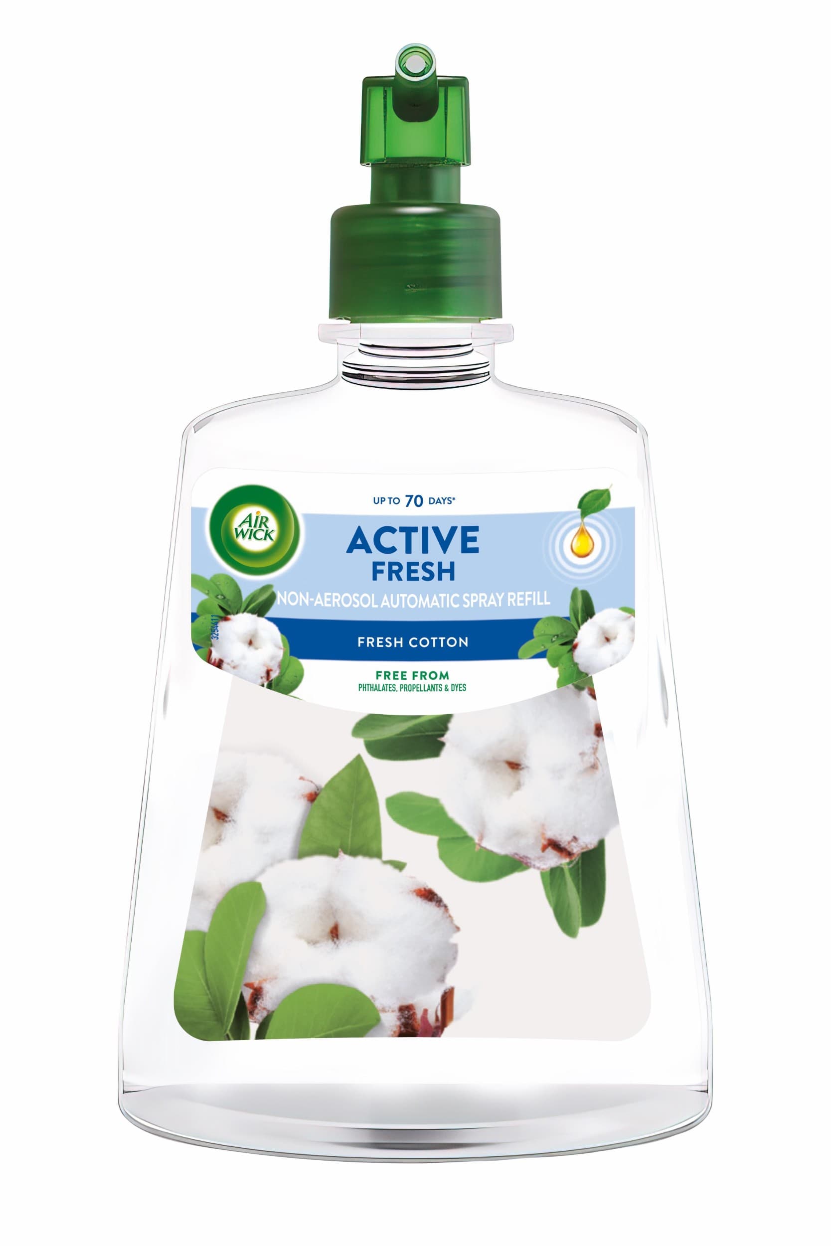 Air Wick Active Fresh náplň na vodní bázi do automatického difuzéru Svěží bavlna 228 ml