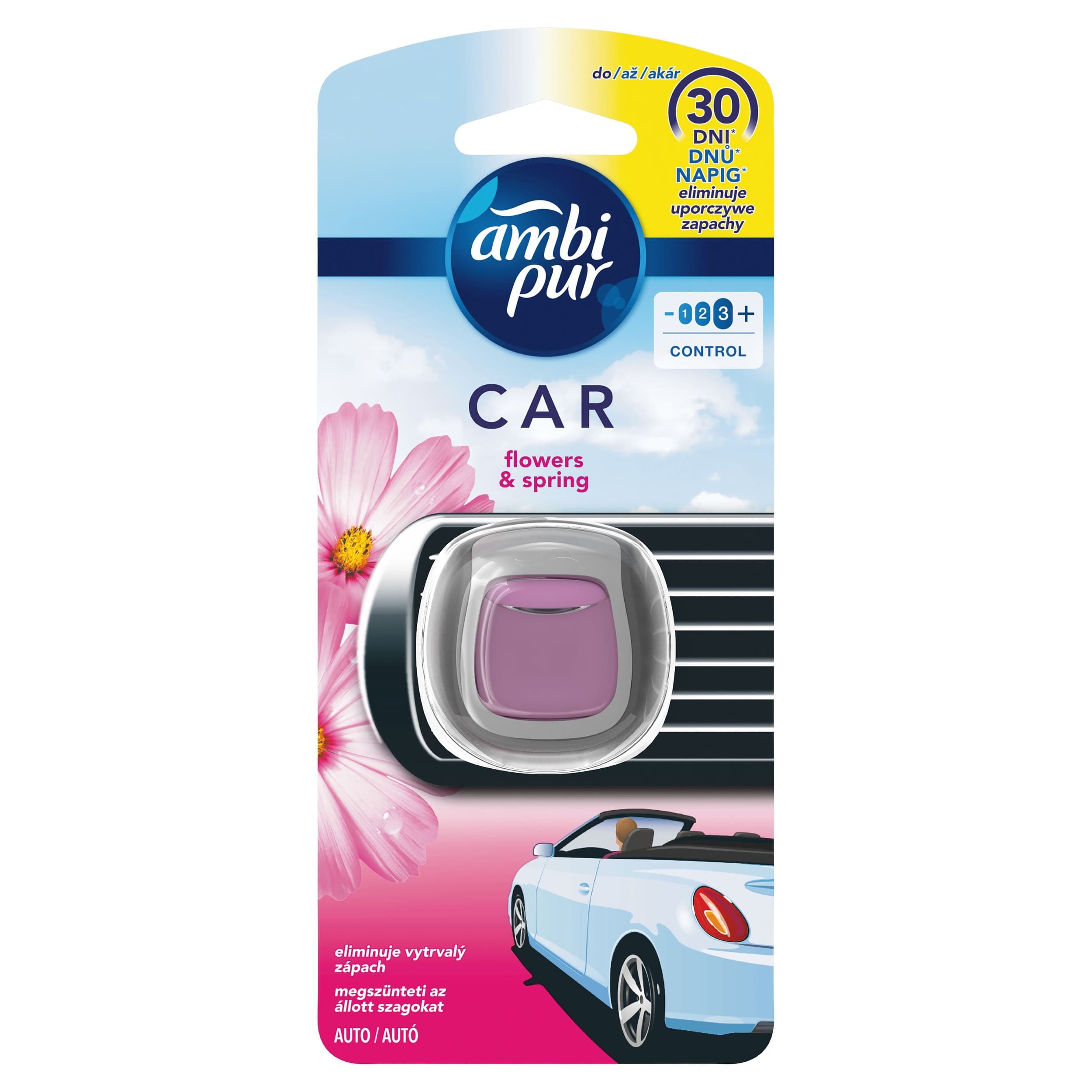 Ambi Pur Car Flowers & spring osvěžovač vzduchu do auta 7 ml