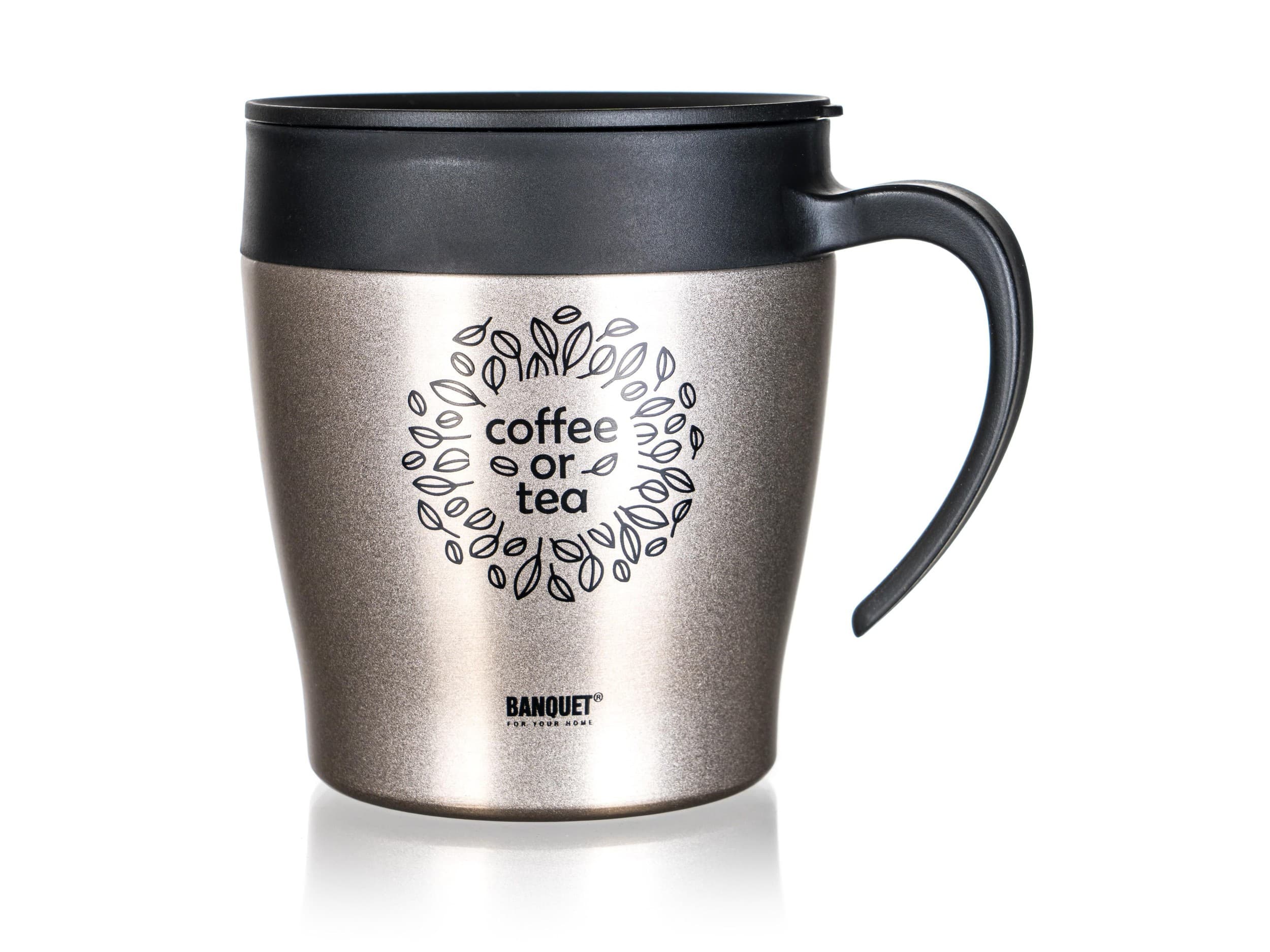 Banquet Termohrnek cestovní TAZZA 330 ml, béžový