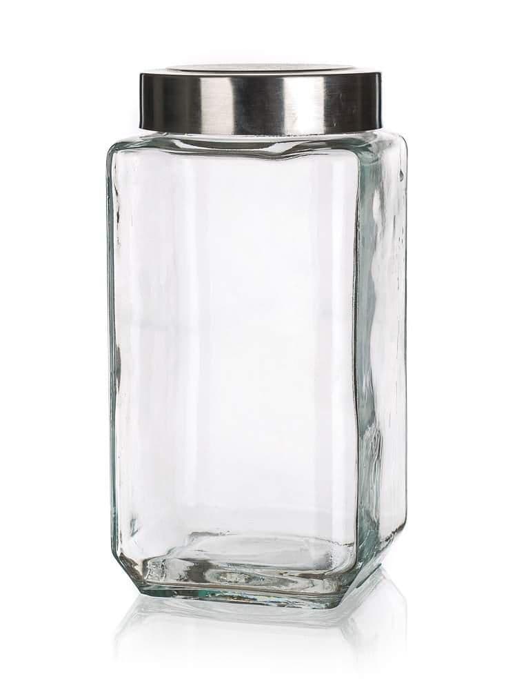 Banquet Dóza skleněná AKCENT 1000 ml, nerez víčko