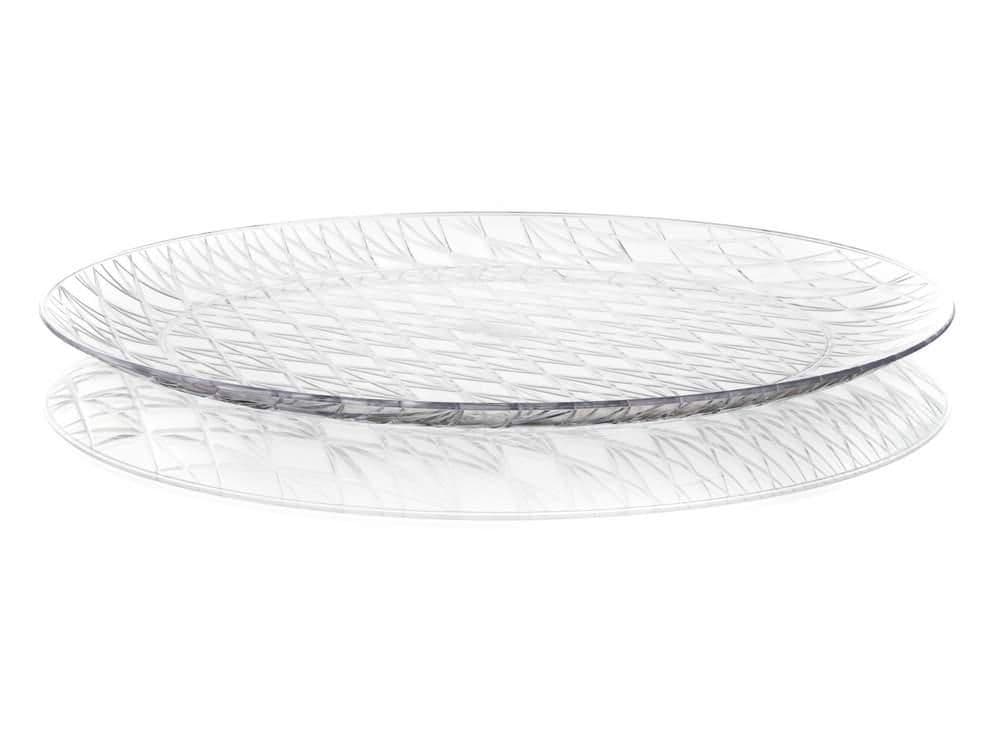 Banquet Tác kulatý ACCASA 35 cm, transparentní
