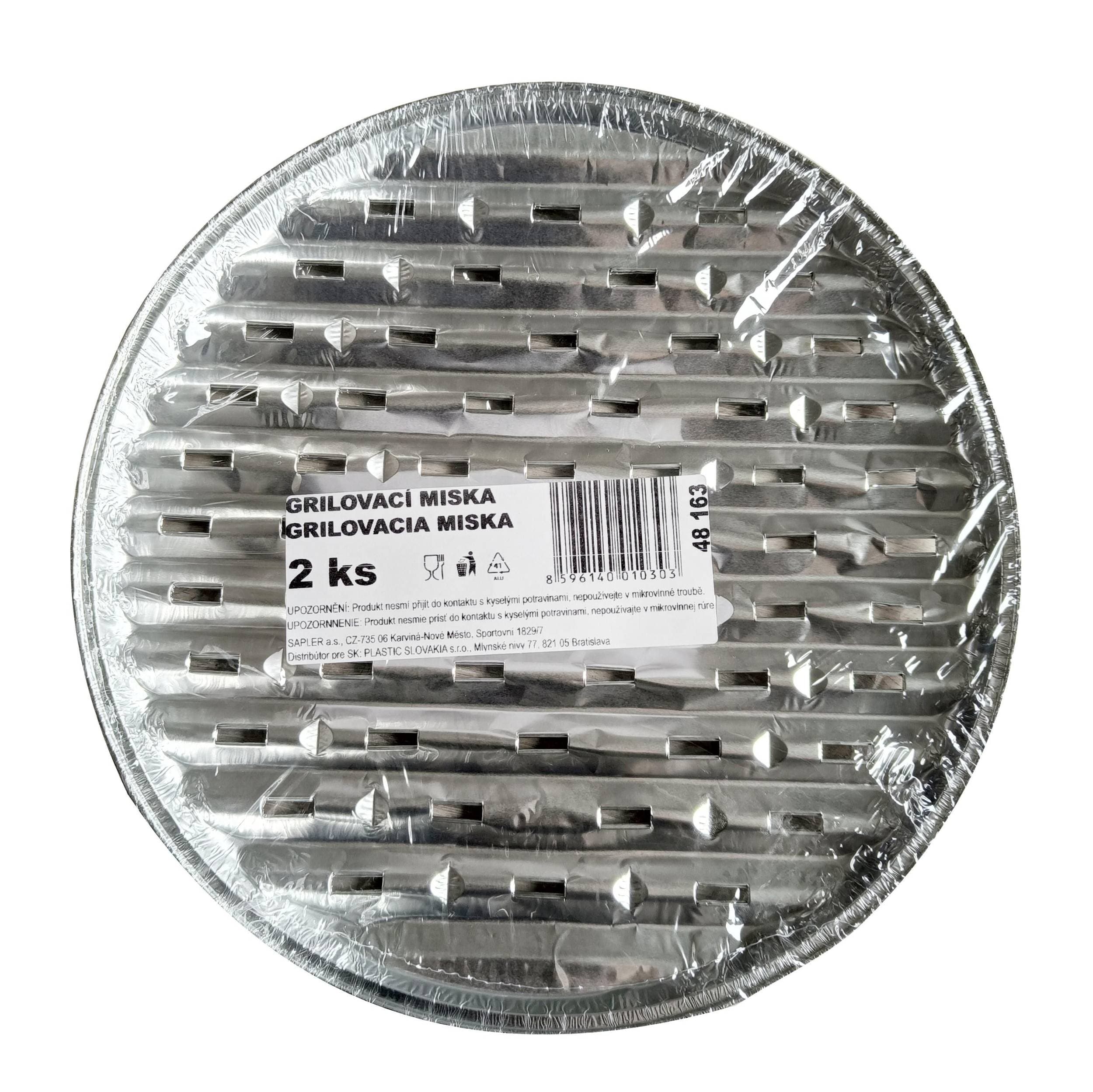 Balis Party ALU grilovací miska kulatá 34x2cm 2ks K25