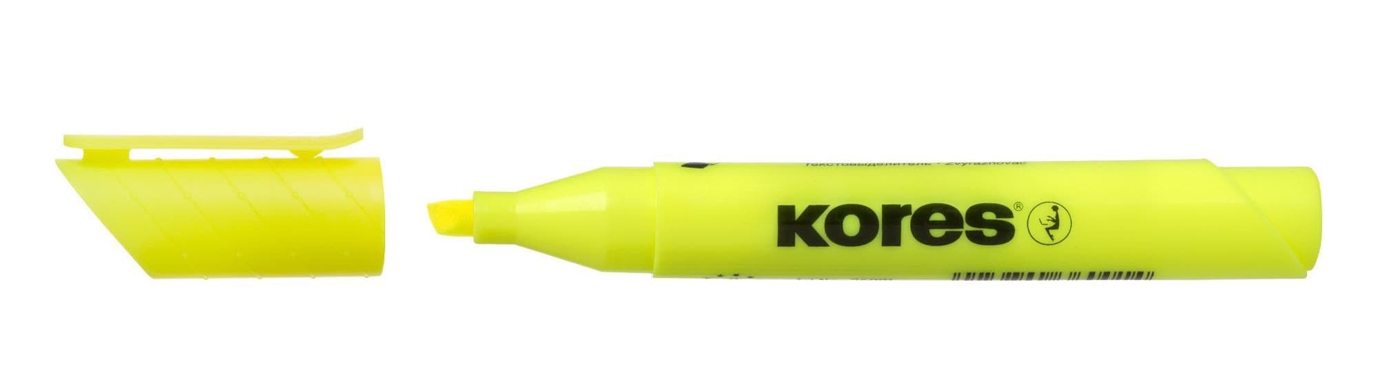 Kores Zvýrazňovač HIGH LINER žlutý