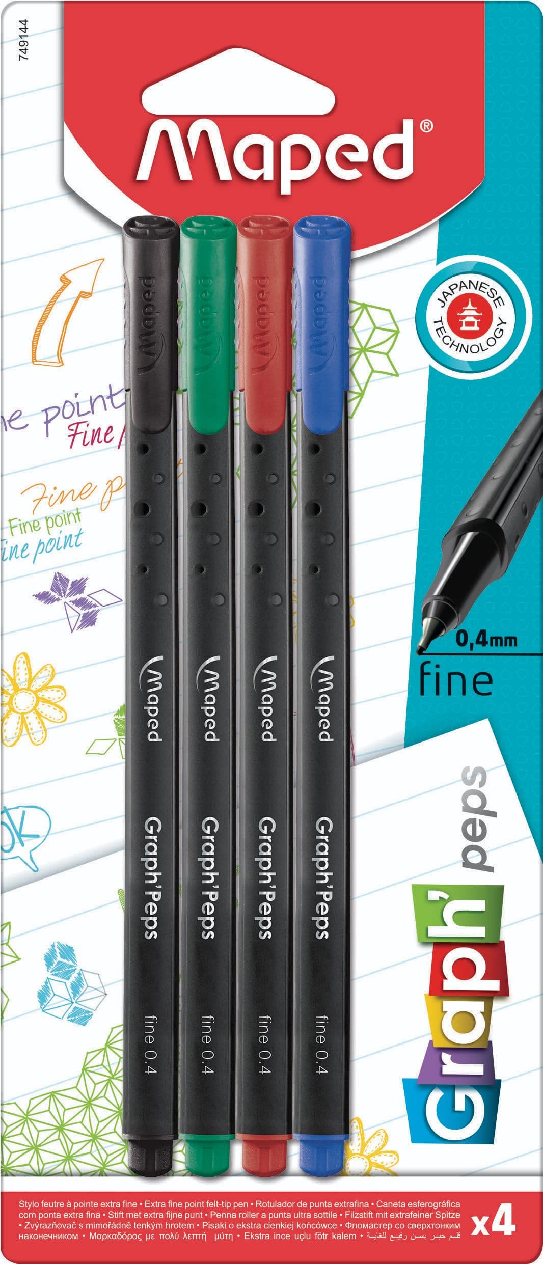 Maped Liner Graph Peps 0,4 mm 4 ks