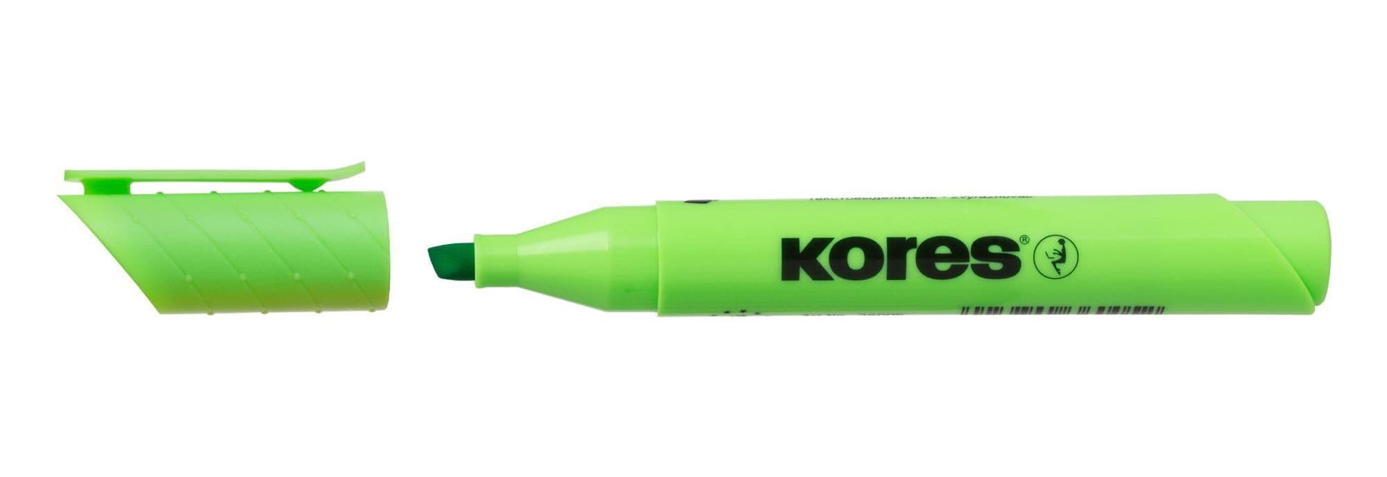 Kores Zvýrazňovač HIGH LINER zelený