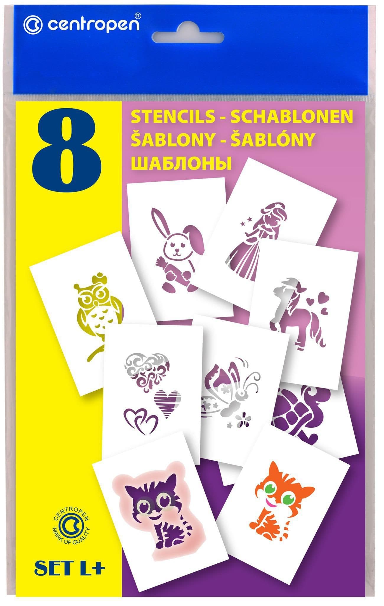 Centropen Šablony k foukacím fixům