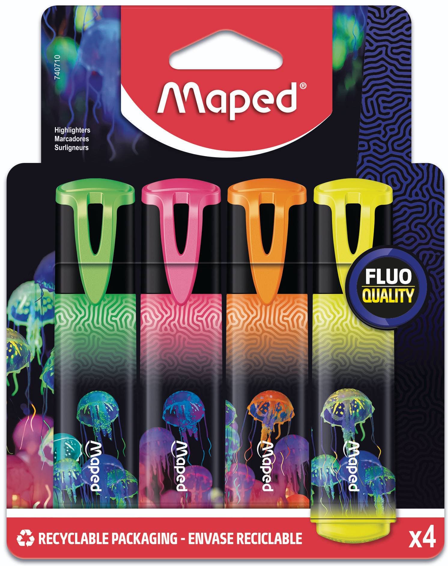 Maped Zvýrazňovač Deepsea Paradise - 4 barvy