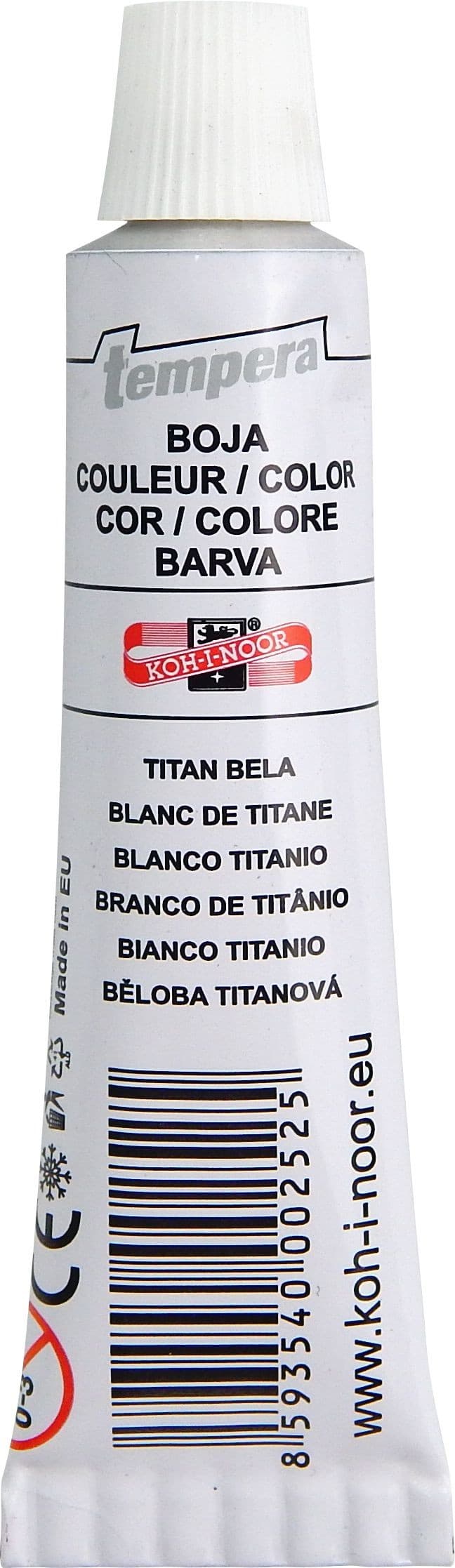 Koh-I-Noor Temperové barvy školní běloba titanová 16 ml