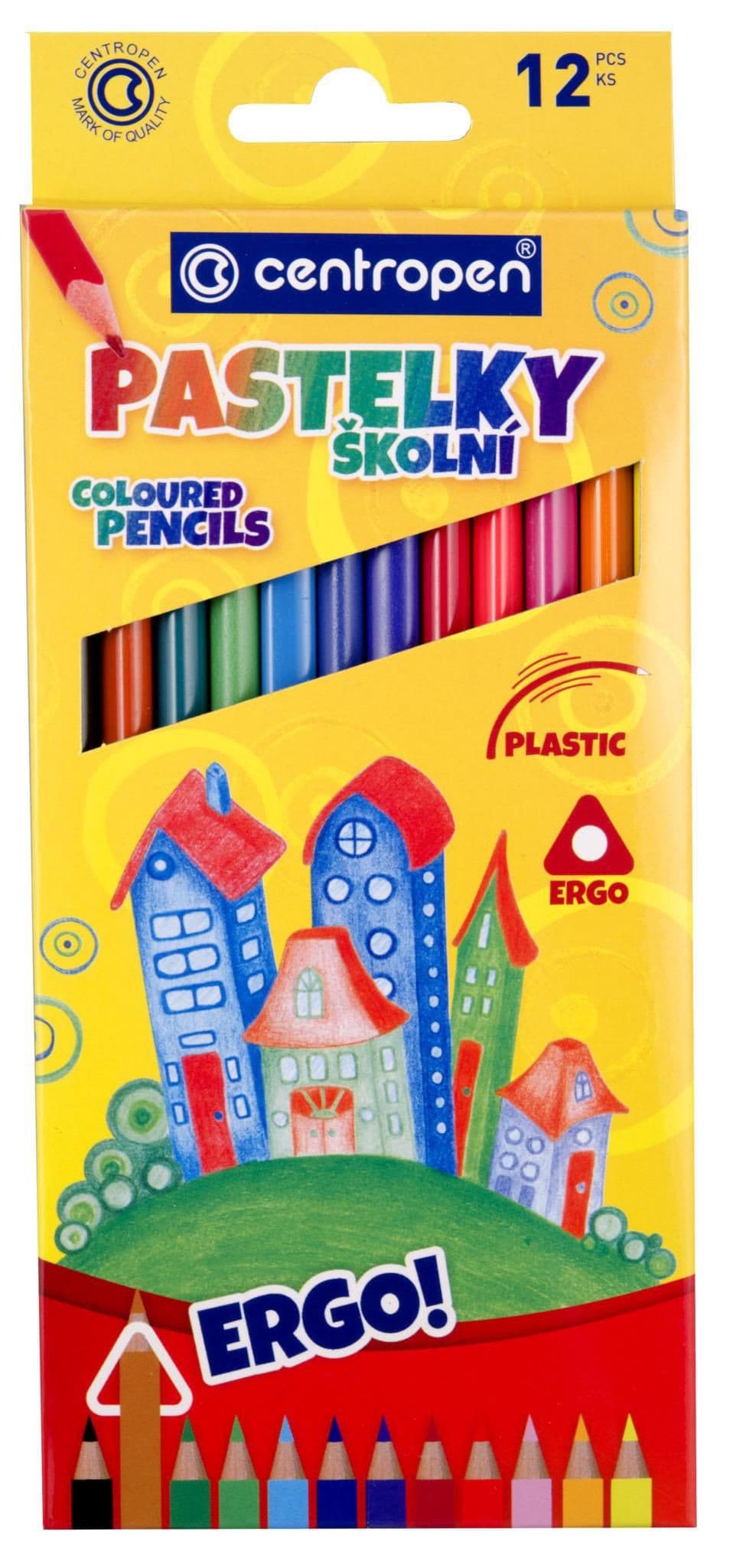 Centropen Pastelky trojhranné 12 ks