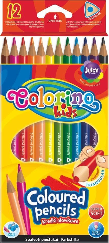 Colorino Pastelky trojhranné 12 barev