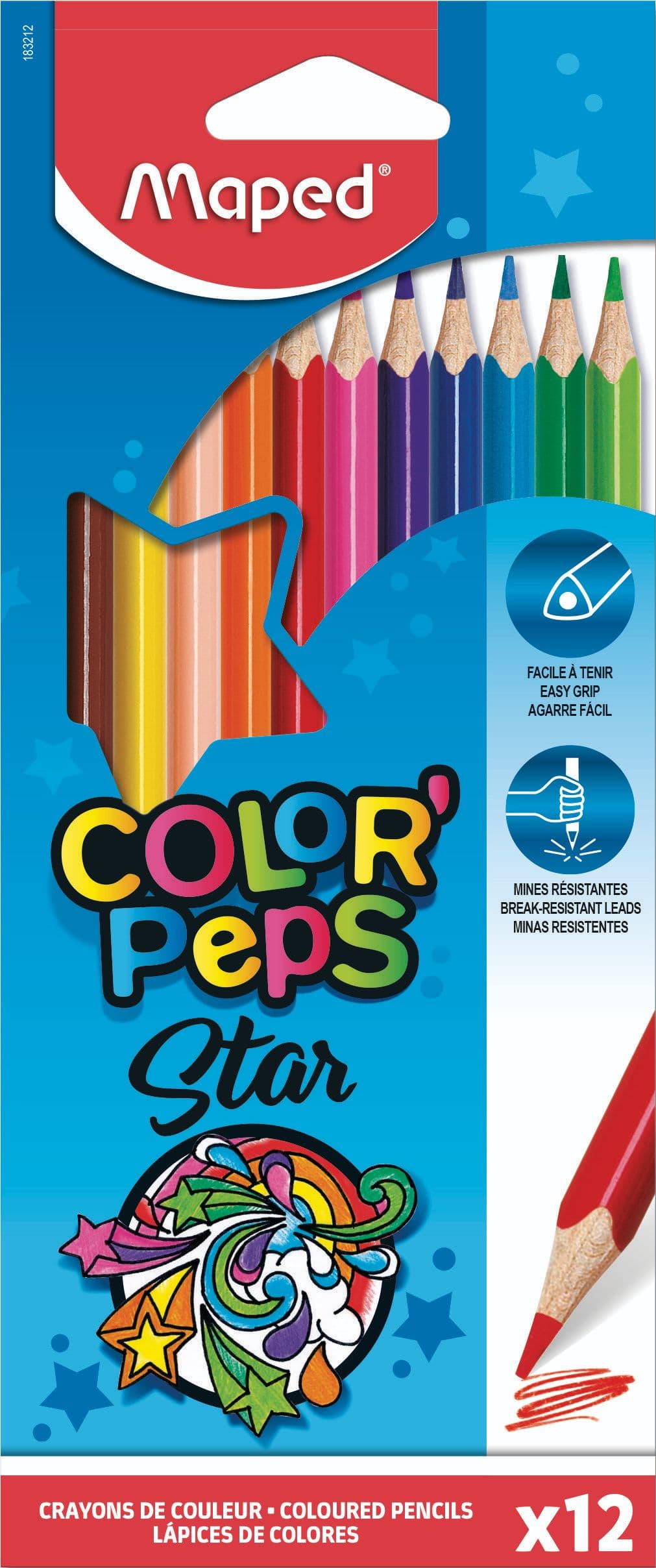 Maped Pastelky trojboké Color' Peps 2,9 mm 12 ks