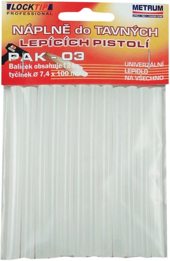 Náboje do tavné pistole 7,4 mm, 12 ks
