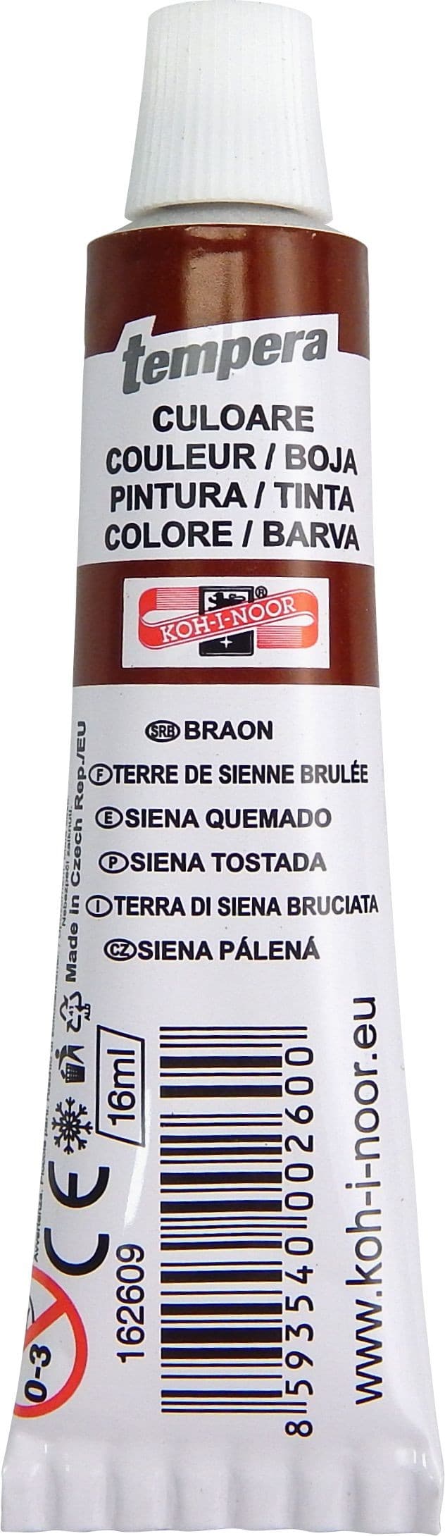 Koh-I-Noor Temperové barvy školní siena pálená 16 ml