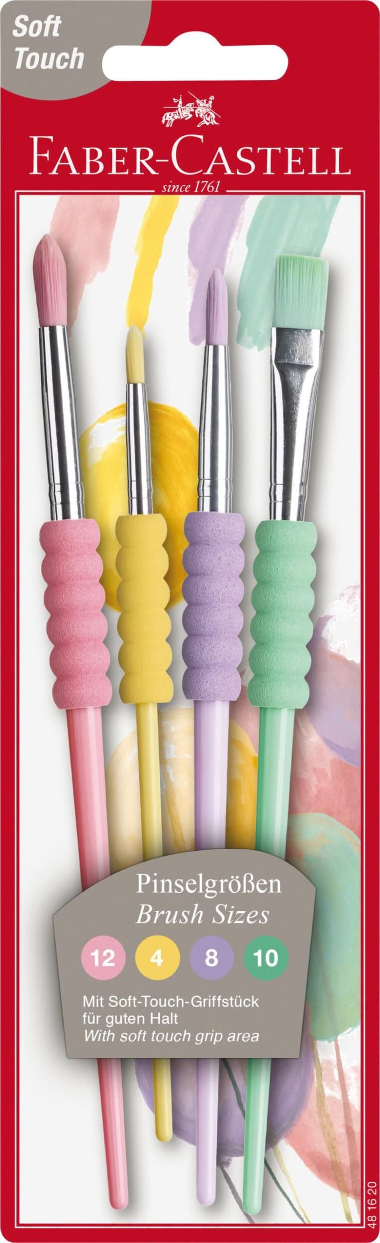Faber-Castell Sada štětců Soft - pastelové, 4 ks