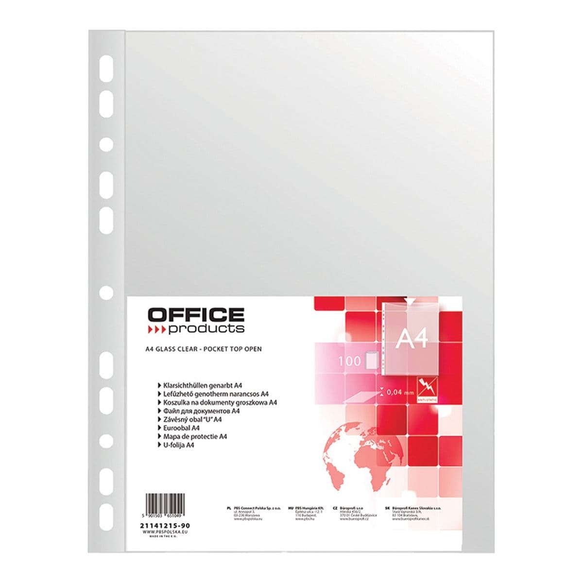Office products Prospektové obaly matné, 40 mikronů, 100 ks