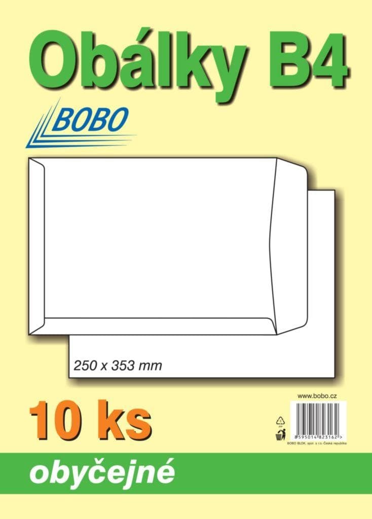 Obálky B4  10 ks