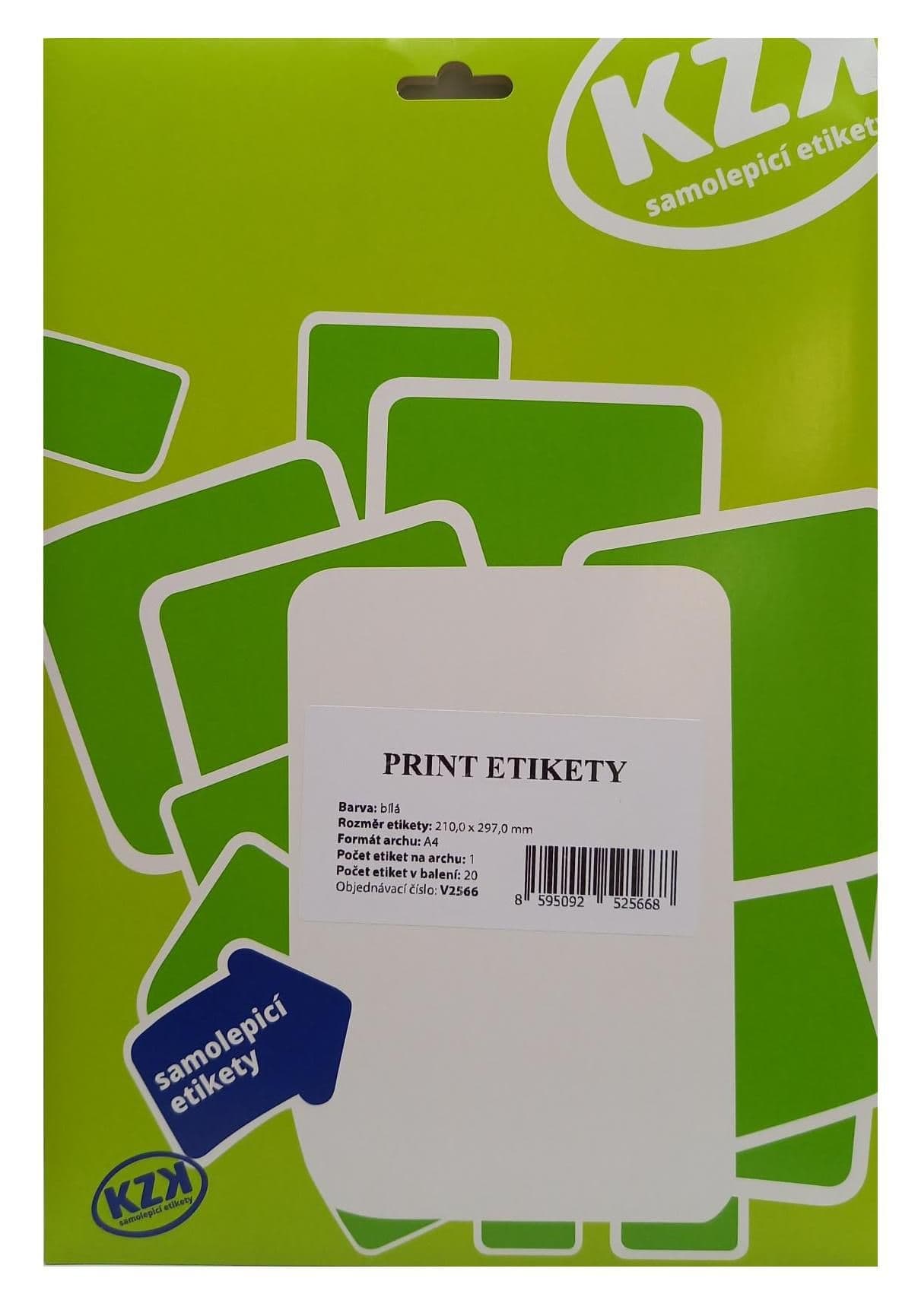 Etikety PRINT 210x297 A4 20 listů