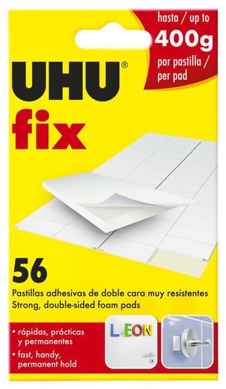 UHU Fix 56 ks - oboustranná páska dílky