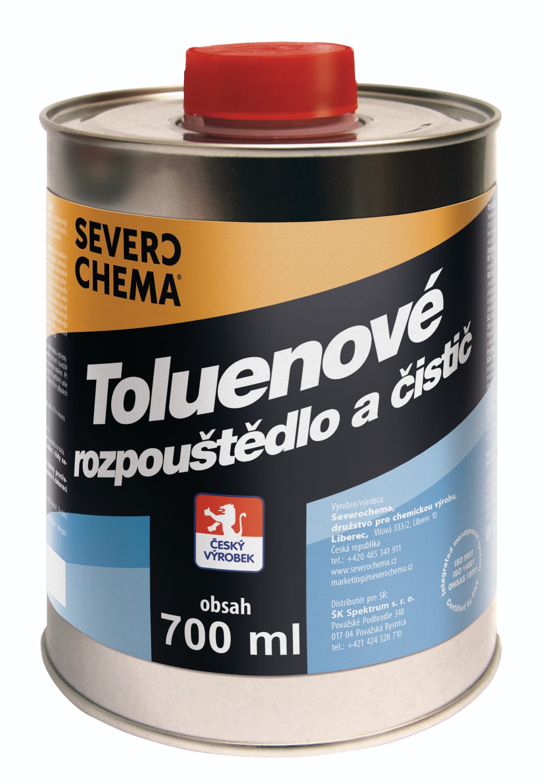 Toluen rozpouštědlo 700 ml