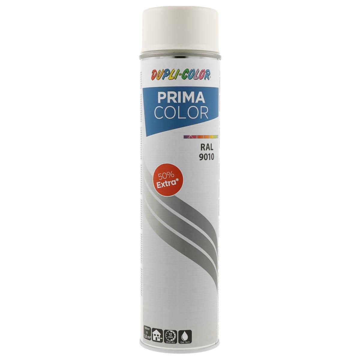 Sprej Dupli-color Prima RAL9010 mat 600ml