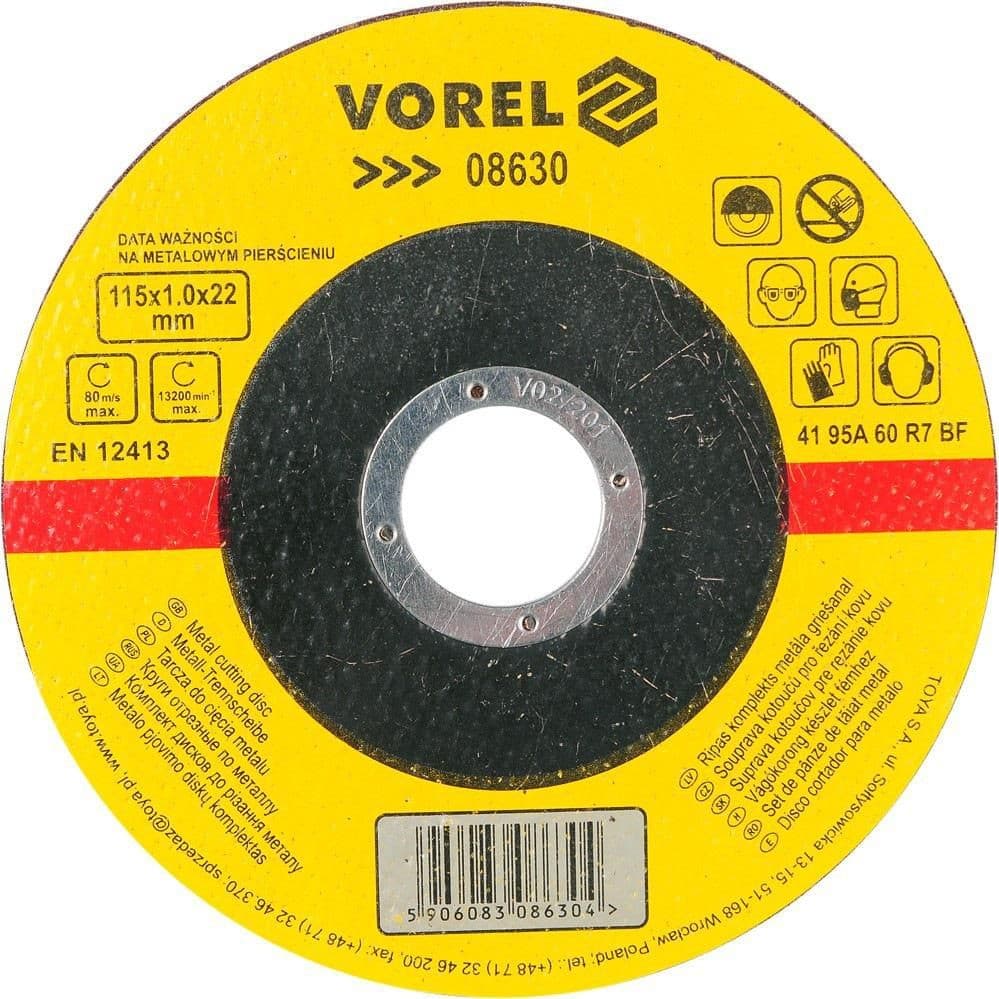Vorel Kotouč řezný na kov 115x22x1mm