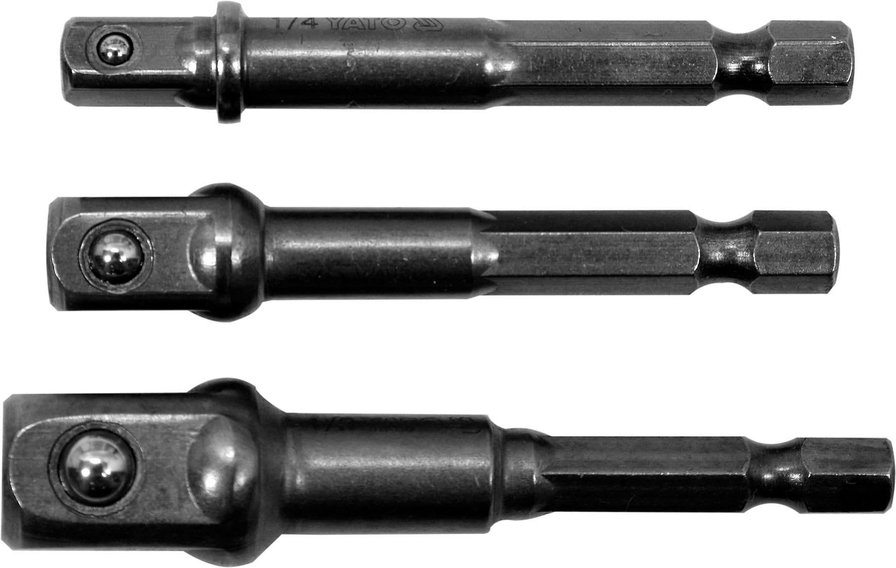 Yato Sada adaptérů 3ks HEX 1/4, 3/8, 1/2