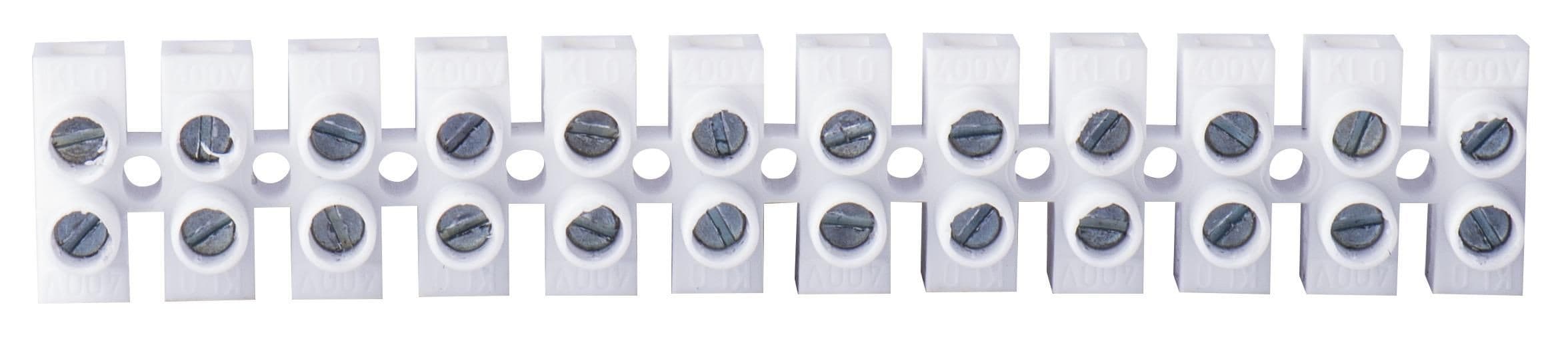 Svorkovnice 12 x 4 mm bílá