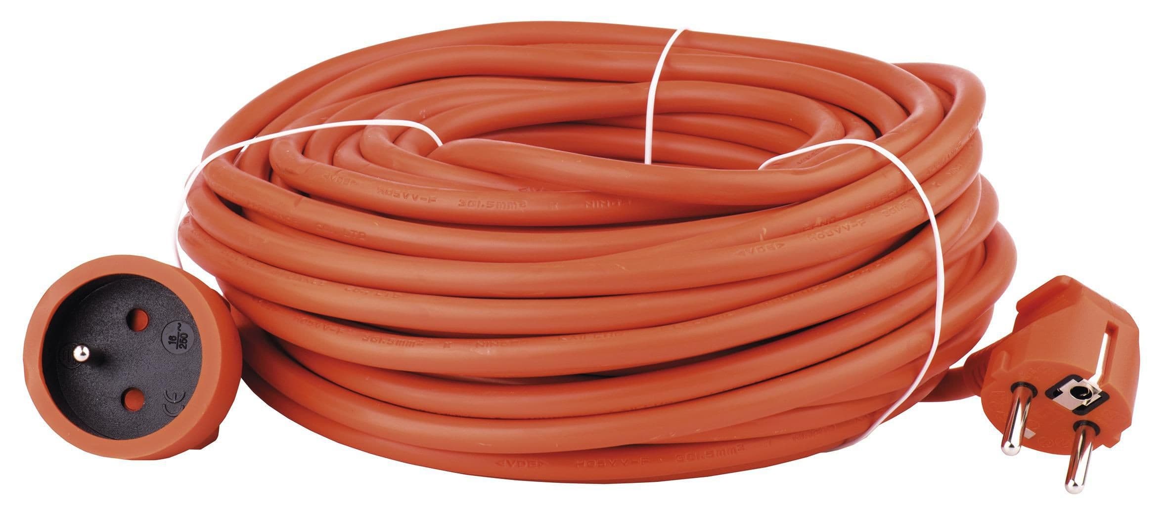 Prodlužovací kabel spojka oranžový 30 m