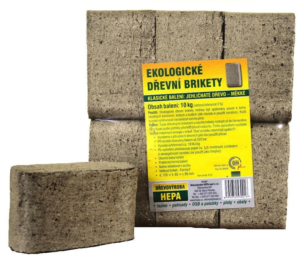 Hepa Brikety pilinové světlé 10 kg