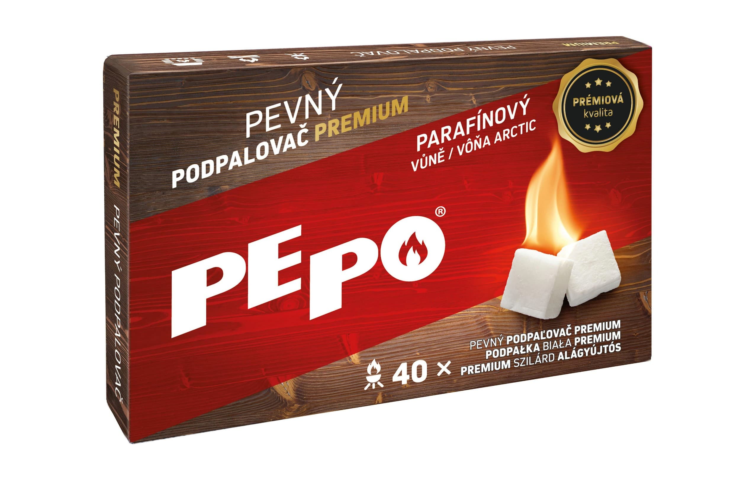 PE-PO pevný podpalovač Premium 40ks