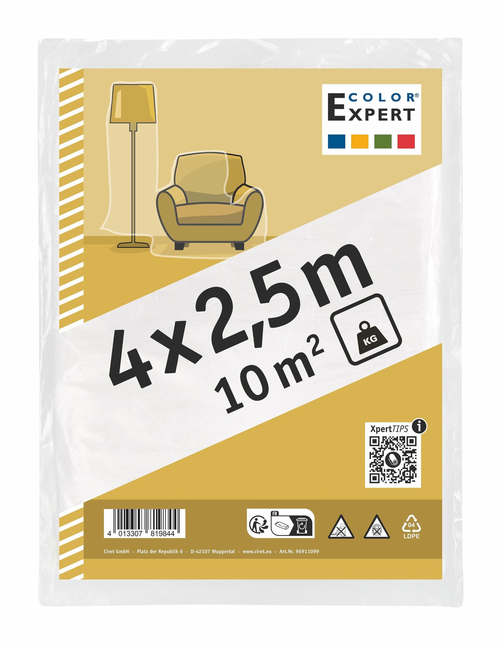 Color Expert<br>Fólie zakrývací Standard<br>4x 2,5m, 7my