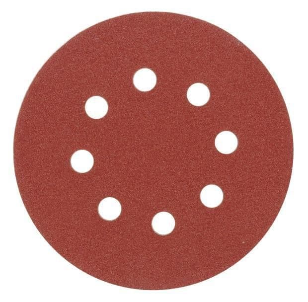 Brusný papír 125 mm P150 s otvory suchý zip 5 ks